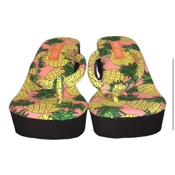 Rocket 🚀 Dog 🐶 Tropics Thong Sandals Size 8M NIB - Picture 4 of 12